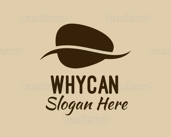 Brown Coffee Bean Cafe Logo