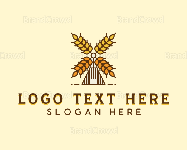 Organic Wheat Farm Logo