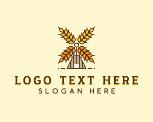 Organic Wheat Farm Logo