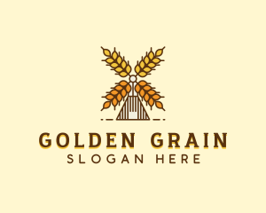 Organic Wheat Farm logo design