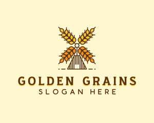 Organic Wheat Farm logo design