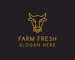 Livestock - Cow Animal Livestock logo design