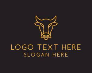 Steakhouse - Cow Animal Livestock logo design