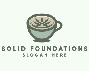 Cappuccino - Cannabis Weed Cafe logo design