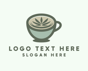 Cup - Cannabis Weed Cafe logo design