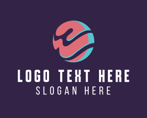 Circle - Modern Wave Circle logo design