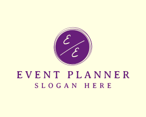 Elegant Wedding Event Planner logo design