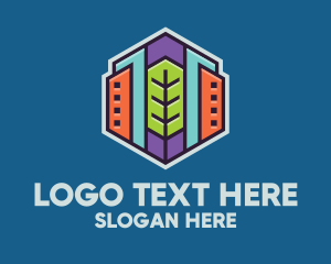 Skyline - Modern Community Neighborhood logo design