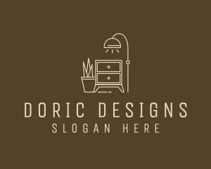 Minimalist Interior Furniture logo design