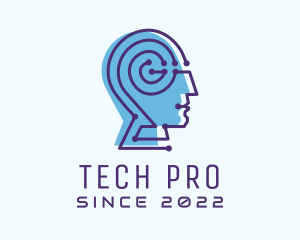 Technician - Technology Human Cyber Technician logo design