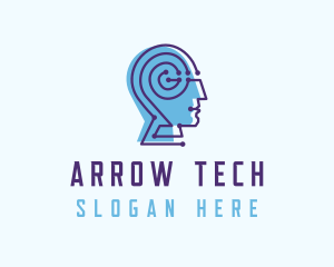 Technology Human Cyber Technician logo design