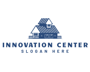 Center - House Property Shelter logo design