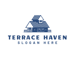 Terrace - House Property Shelter logo design