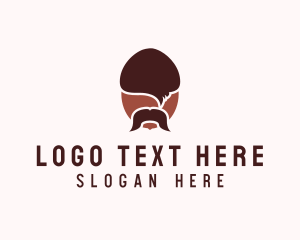 Hazelnut - Acorn Mustache Man logo design
