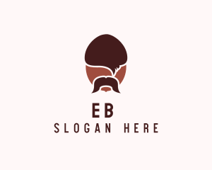 Organic - Acorn Mustache Man logo design