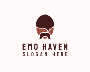 Emo - Acorn Mustache Man logo design