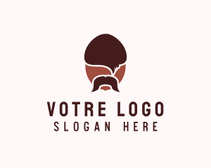 Snack - Acorn Mustache Man logo design