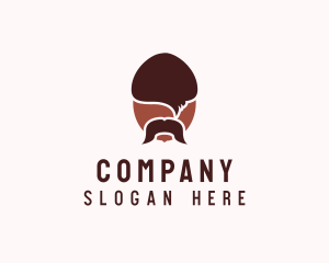 Barber - Acorn Mustache Man logo design