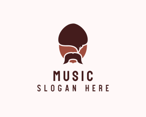 Nuts - Acorn Mustache Man logo design