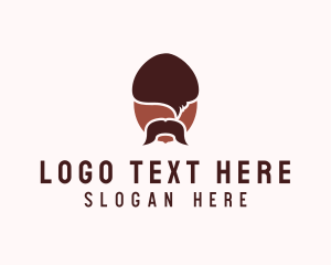 Acorn Mustache Man Logo