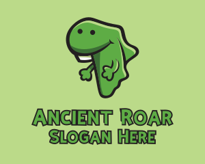 Dinosaur - Green African Lizard logo design