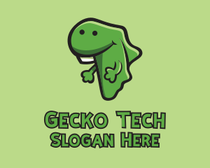 Gecko - Green African Lizard logo design