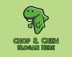 Chameleon - Green African Lizard logo design