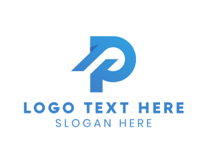 Search Engine - Modern Business Letter P Company logo design