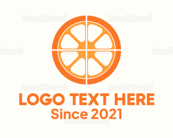 Orange Slice Wheel Logo
