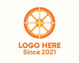 Orchard - Orange Slice Wheel logo design