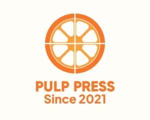 Pulp - Orange Slice Wheel logo design