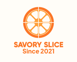 Orange Slice Wheel logo design