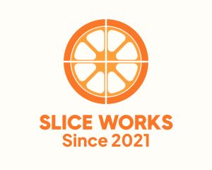 Slice - Orange Slice Wheel logo design