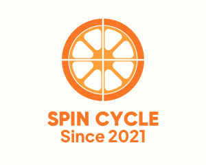 Wheel - Orange Slice Wheel logo design