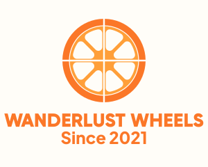 Orange Slice Wheel logo design