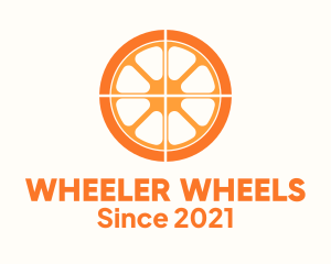 Orange Slice Wheel logo design