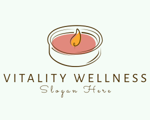 Wellness Candle Decoration logo design