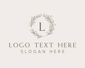 Ecology - Aesthetic Ornament Wreath logo design