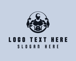 Weightlifting - Weightlifter Fitness Gym logo design