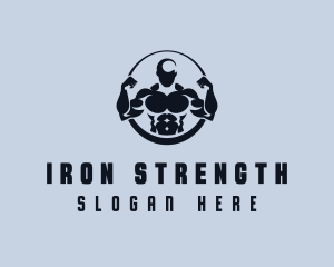 Weightlifter Fitness Gym logo design