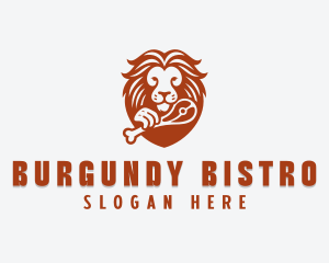 Lion Steak Restaurant logo design