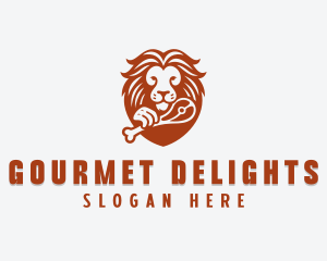 Lion Steak Restaurant logo design