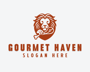 Lion Steak Restaurant logo design