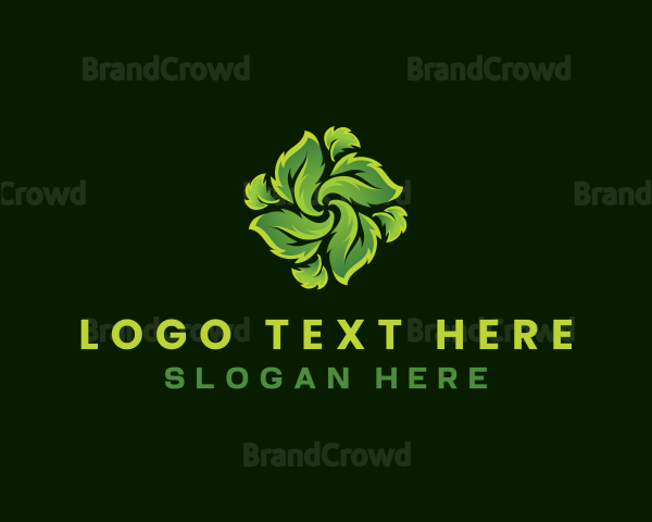 Eco Leaf Plant Logo