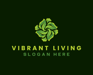 Living - Eco Leaf Plant logo design