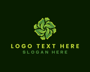 Eco Leaf Plant Logo