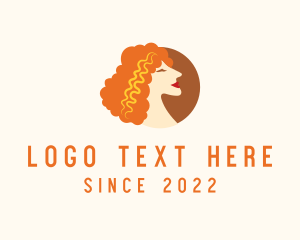 Feminine - Curly Beauty Hair Salon logo design