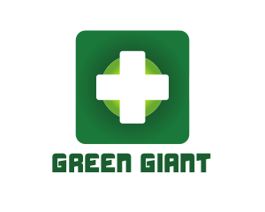 Medical Green Cross App logo design