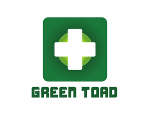 Medical Green Cross App logo design