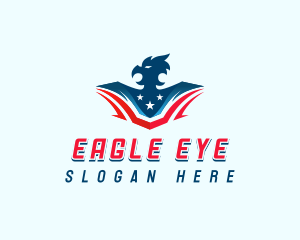 Patriotic American Eagle  logo design